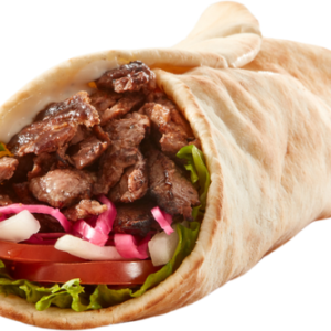 beef shawarma wrap