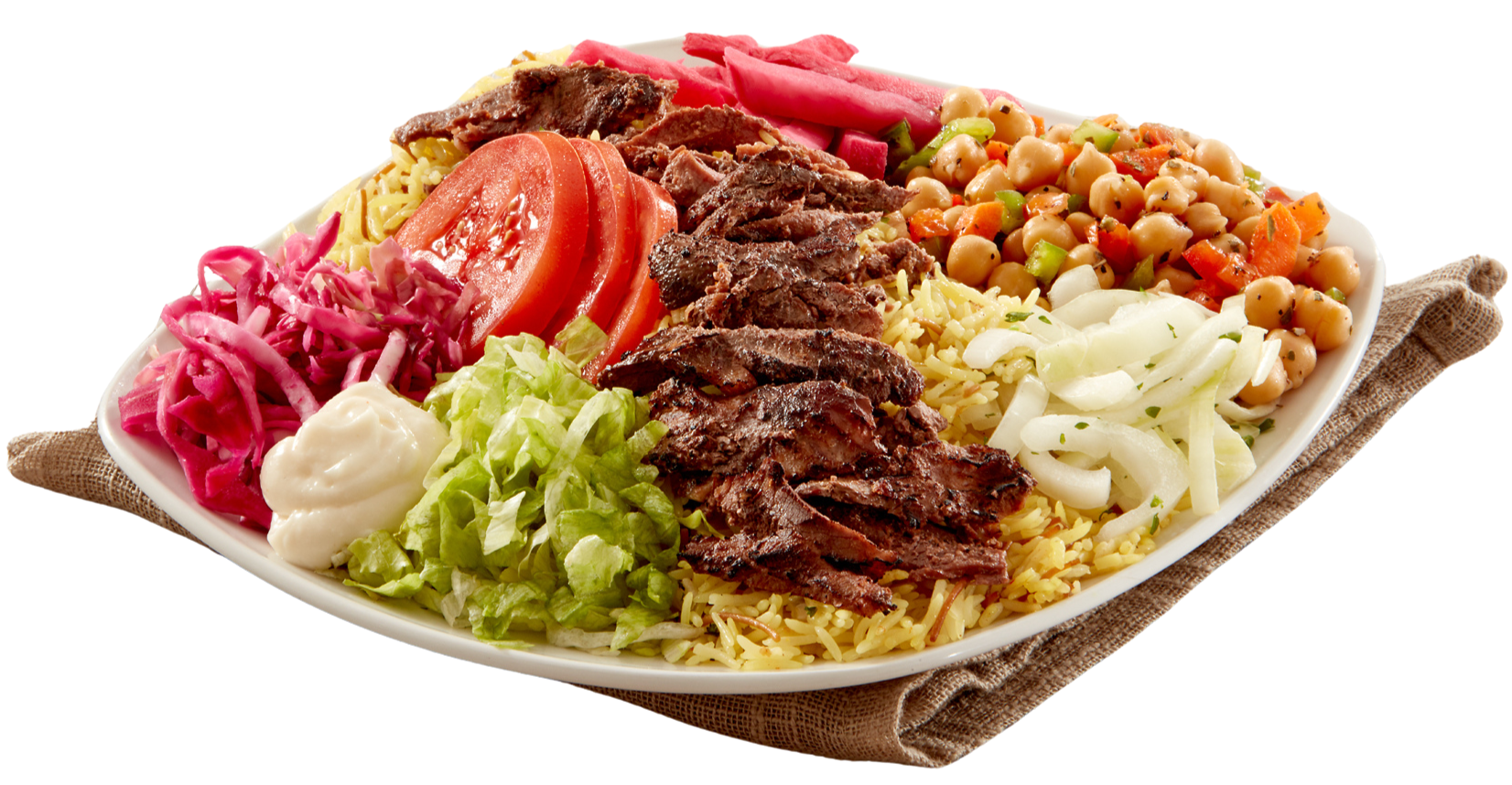 shish tawook platter 1 skewer