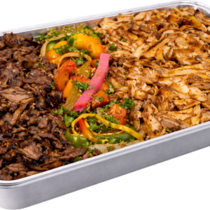 chicken shawarma tray or beef shawarma tray or chicken & beef shawarma tray