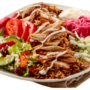 shish tawook platter 2 skewers