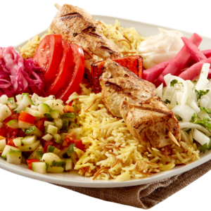 shish tawook platter 1 skewer