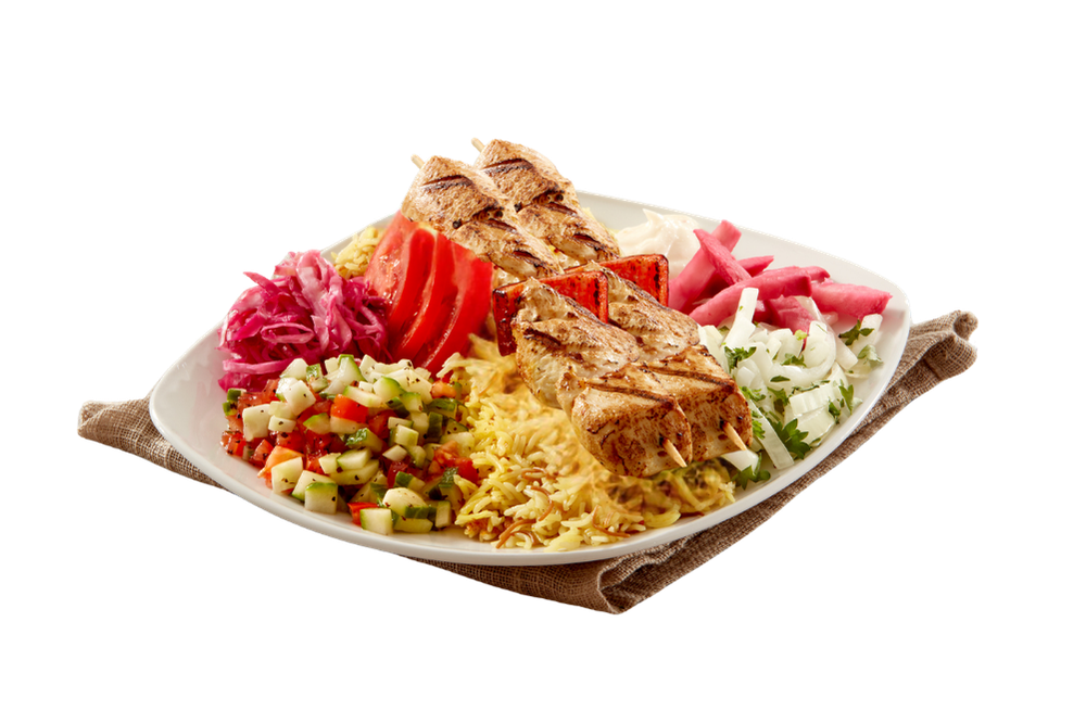 shish tawook platter 2 skewers shish tawook platter 2 skewers