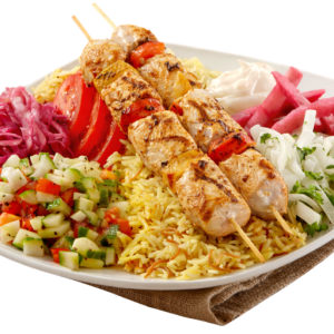Shish Tawook Platter 2 Skewers