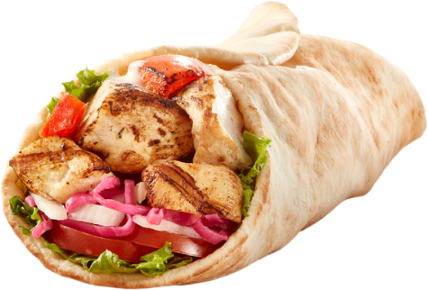 shish tawook wrap