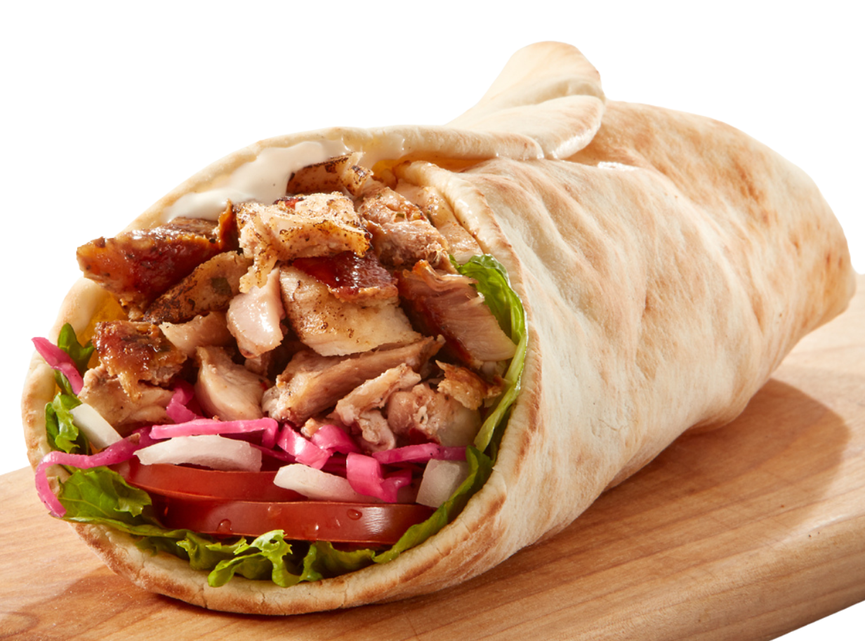 chicken sawerma wrap