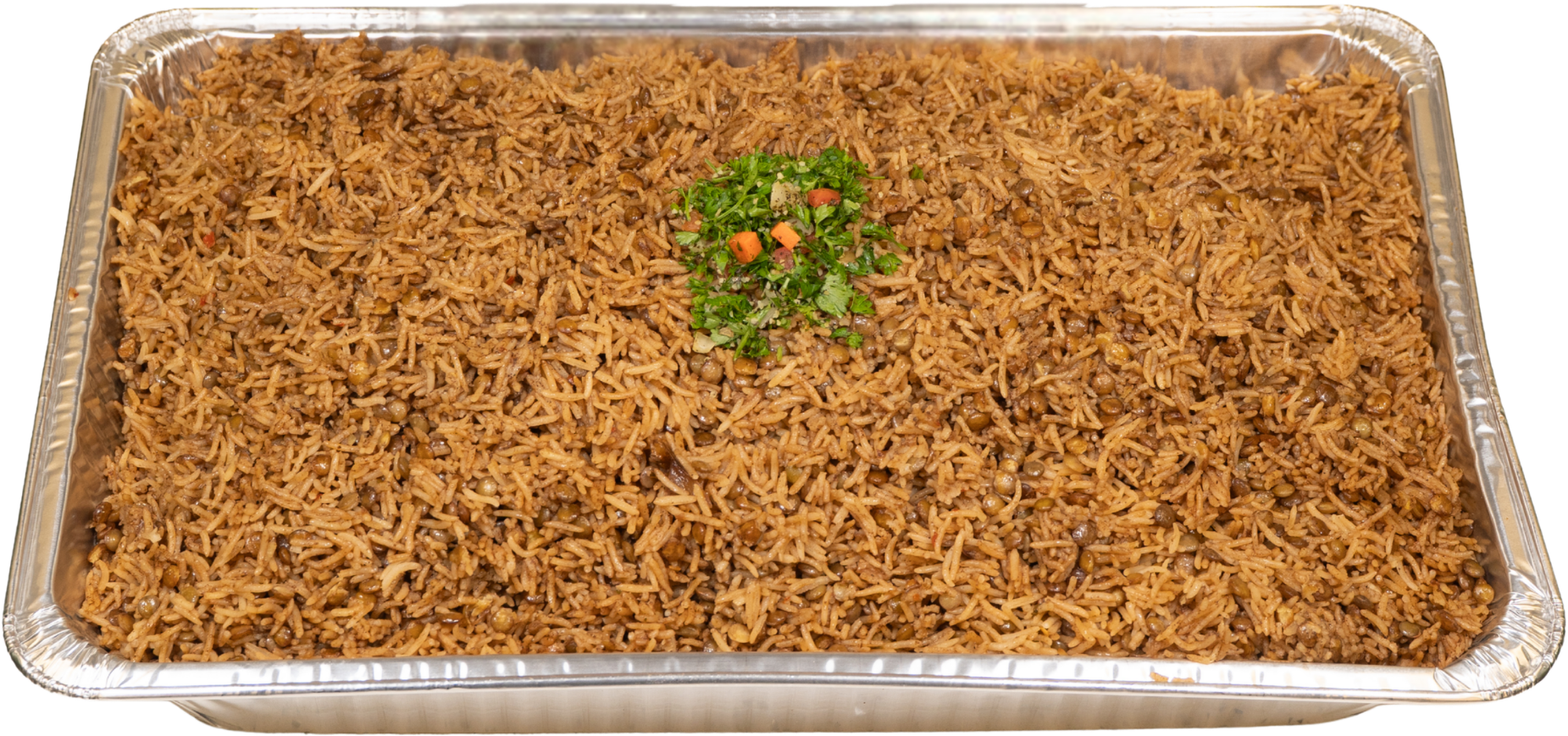 lentil rice tray