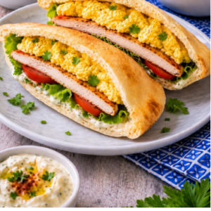 Egg & chicken sandwich